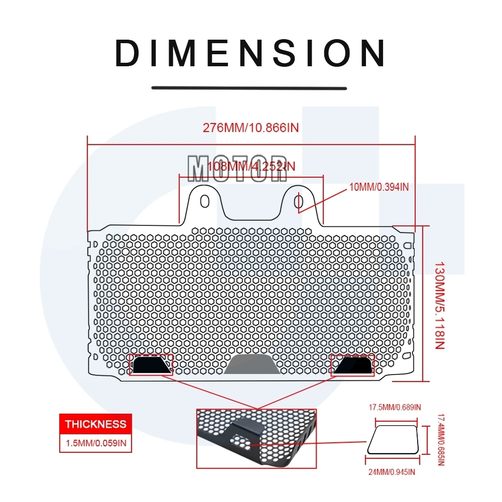 Мотоциклетный мотоцикл решетка радиатора Защитная крышка для BMW R Nine T 2013- RnineT масляный радиатор