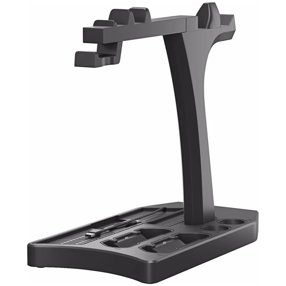 Vertical Stand Showcase PSVR PS4 Pro Slim Charging Display Stand for Playstation 4 PS4 VR, Fan, Cooler, Controller  Charger Hub