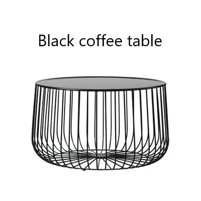 Scandinavian coffee table metal small apartment living room pumpkin coffee table modern minimalist side table