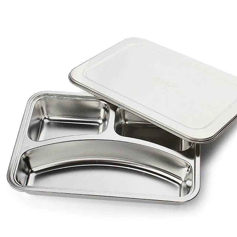 

Thick 304 Stainless Steel Food Container Fruit Sushi Storage Bento Lunch Box Kid Adult With Cover Fine China Dinner Tableware