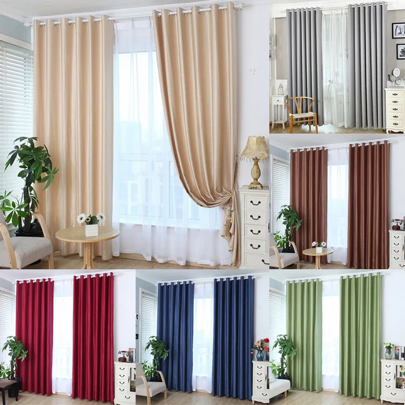 Compra blackout hotel curtains solid color online al por mayor de ...