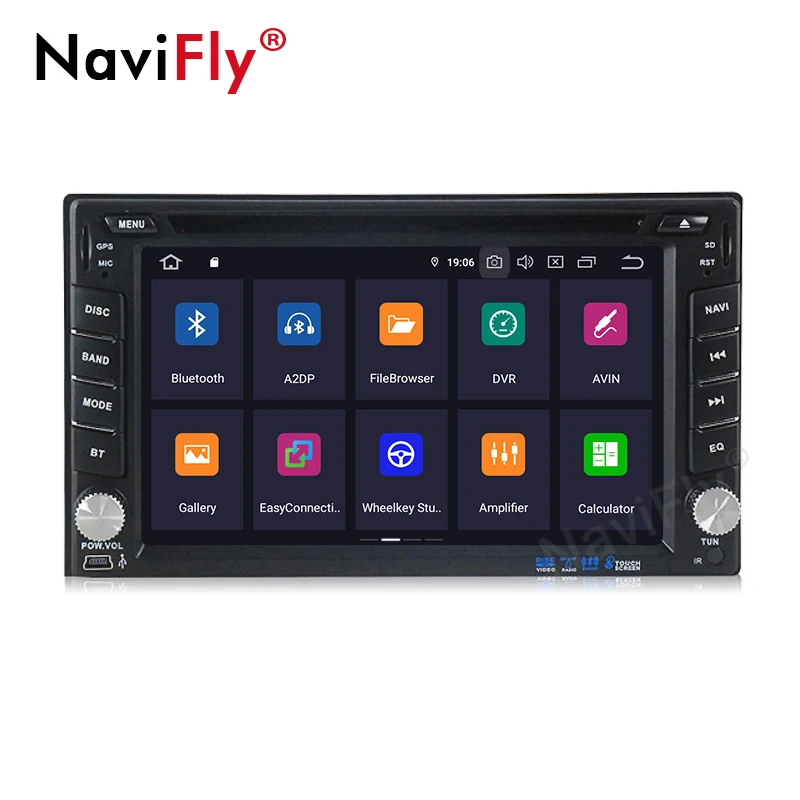 Top Wholesale!android 9.0 Car stereo head unit navigation GPS NAVI DVD player for universal car radio vw kia toyota with DSP wifi BT 2