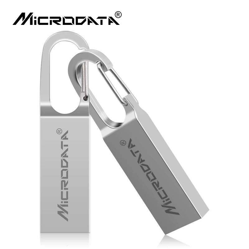 

Memory stick 32GB Pen Drive 8GB 16GB Metal stainless steel Usb Flash Drive 64GB pendrives with key hook