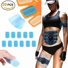 20 шт. Гидрогелевая наклейка стимулятор тренировочный сменный гелевый лист прокладки AbS EMS стимулятор мышц живота гель тренировочный аксессуар