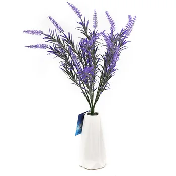 

6 heads 17pieces simulation plastic lavender products artificial flowers 43cm