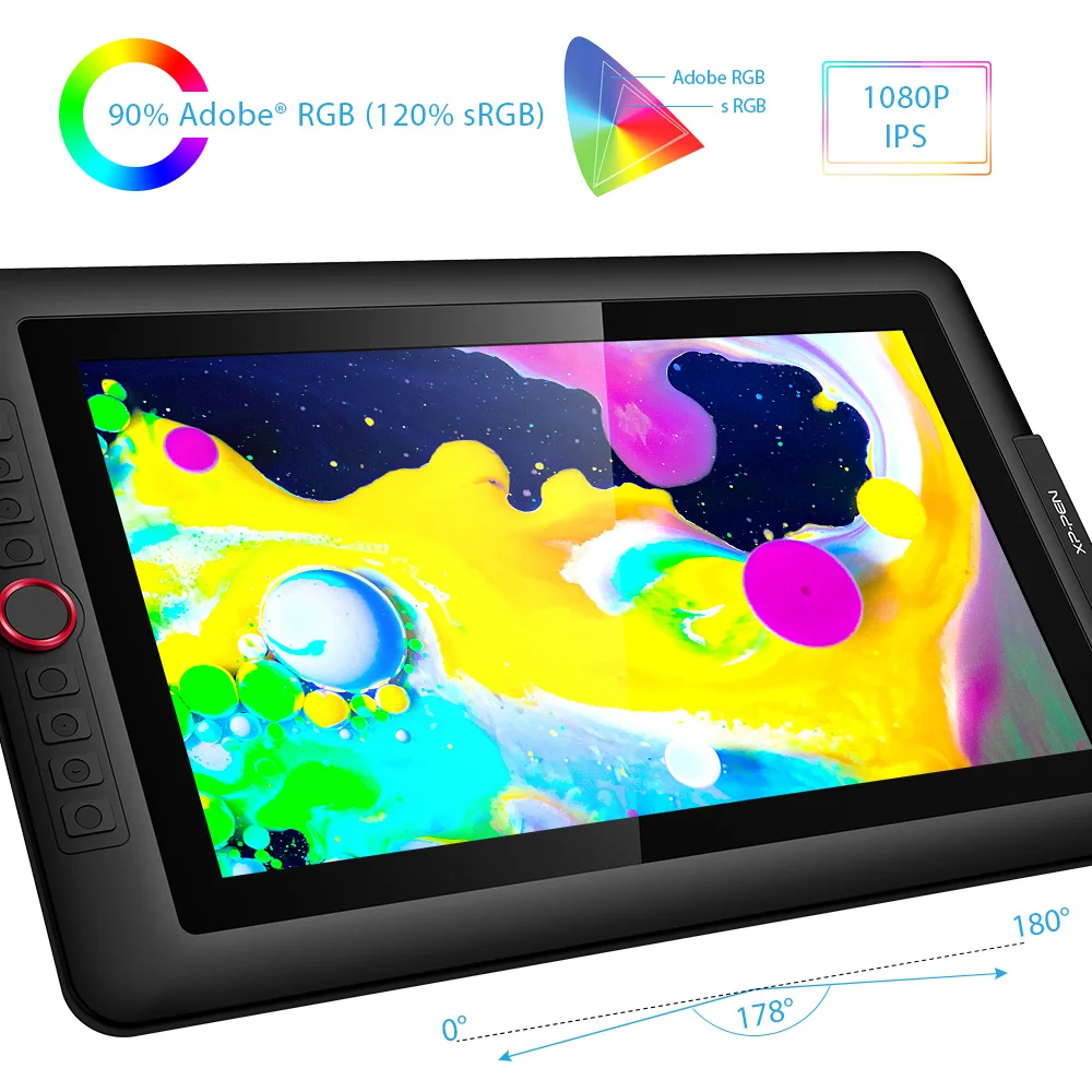 XP Pen Artist15.6 Pro графический планшет монитор цифровой красный циферблат с функцией