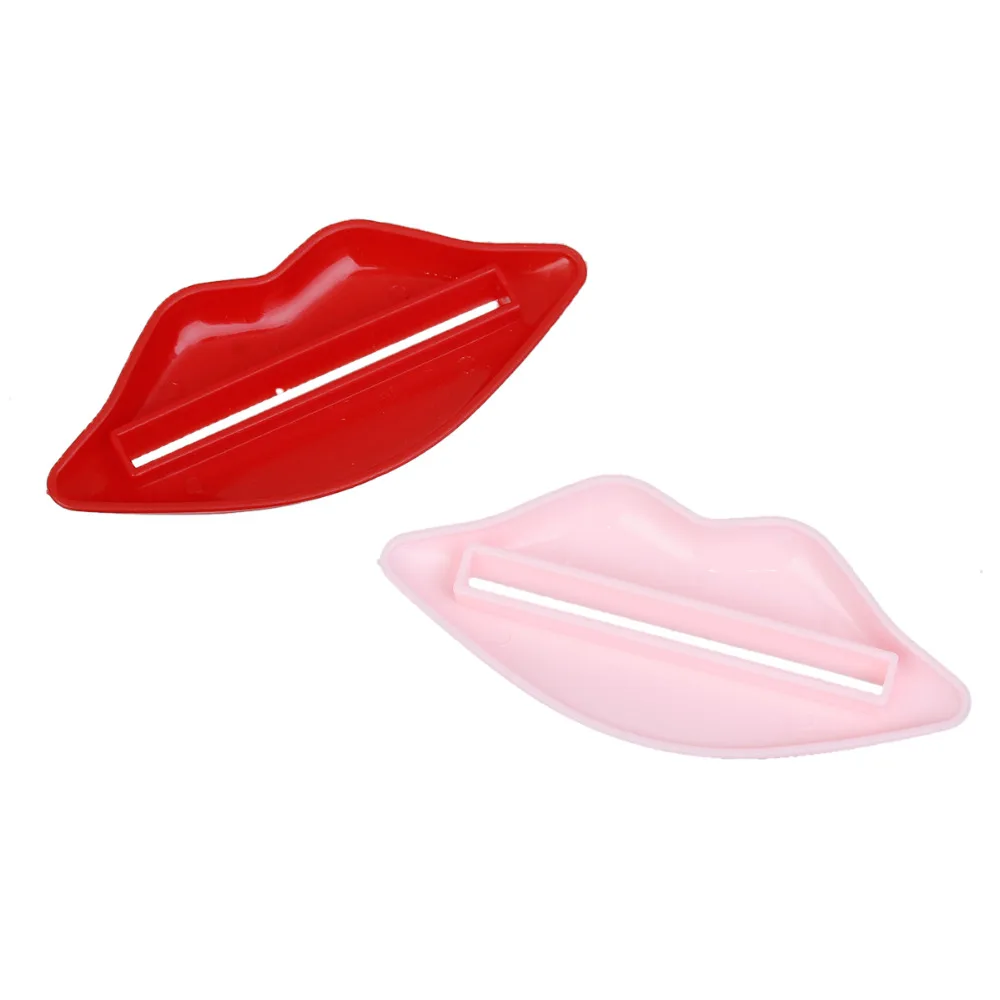 1PC Hot New Toothpaste Tube Squeezer Sexy Hot Lip Kiss Bathroom Tube Squeezer Dispenser Cream Squeezer Color At Random 93 x 42mm