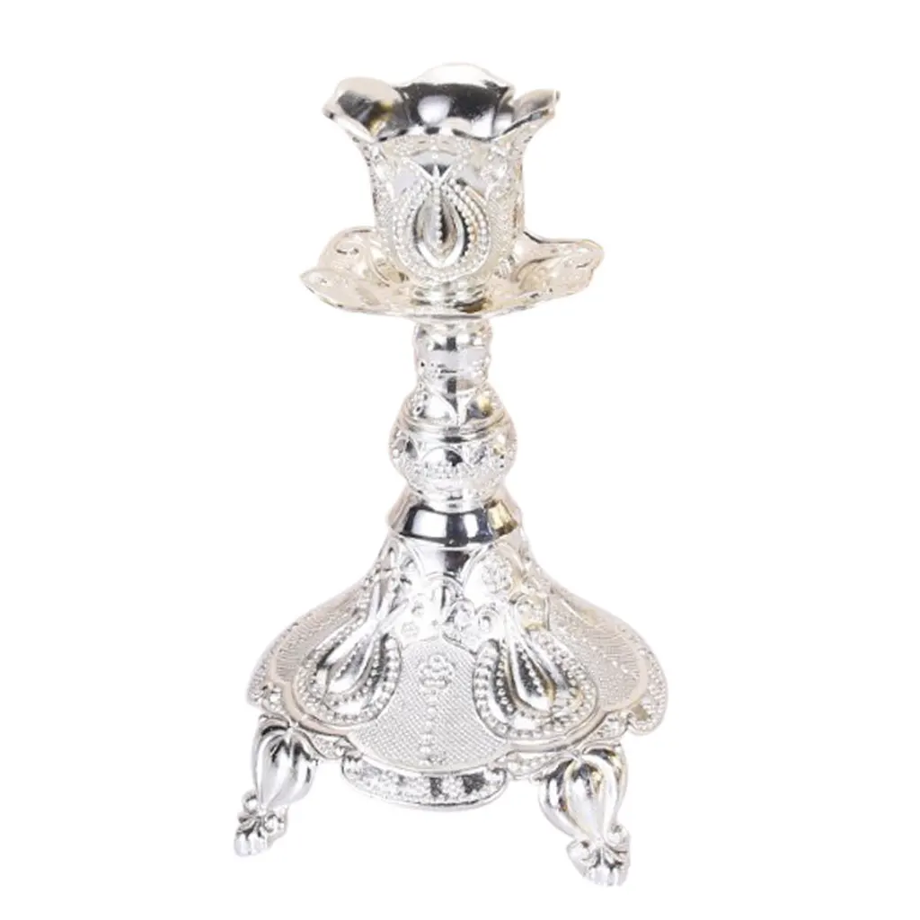 1/3/5 Heads Vintage Desktop Candle Holder Candlestick Candelabra Mood Light Accessories Home Table Dining Decoratons