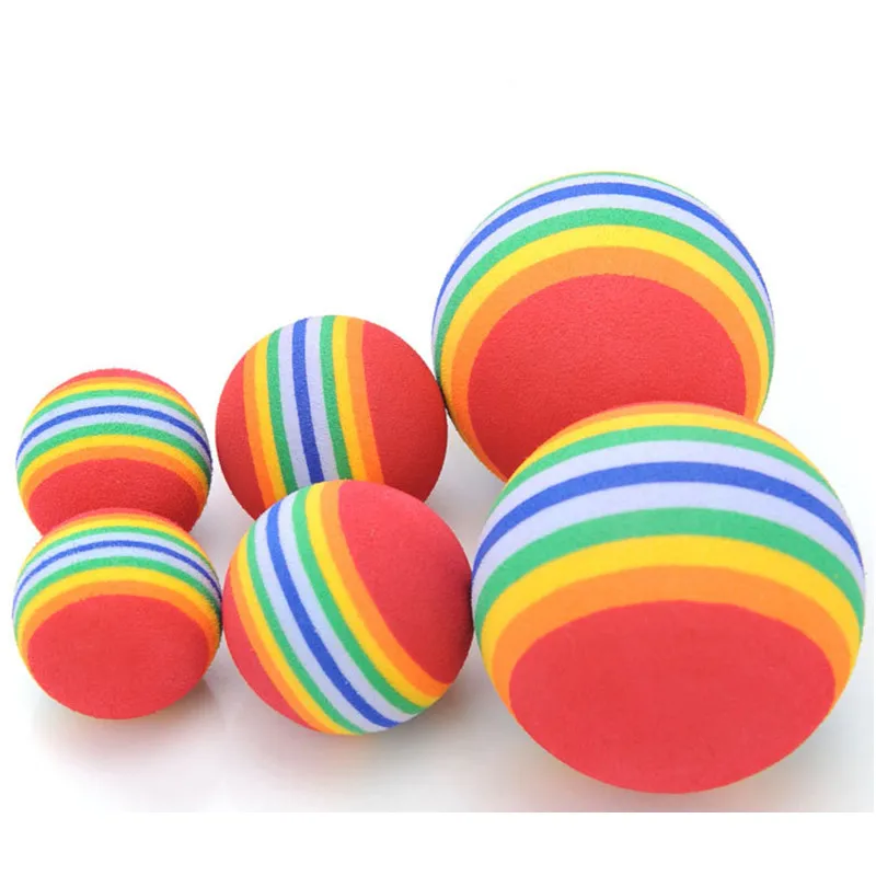 2pcs/lot EVA Colorful Pet Play Toys Ball Cat Dog Interactive Toy Kitten Puppy Chewing Tooth Accessories | Дом и сад