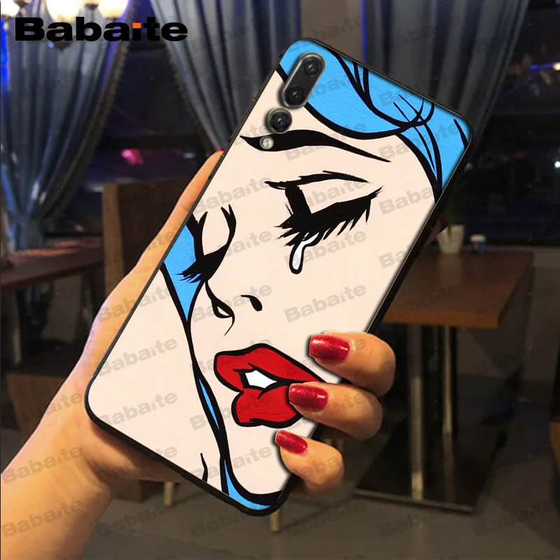 Vintage Pop Art Crying Girl