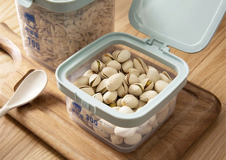 MAIKAMI пищевой пластик прозрачные запечатанные банки дыни семена орехи зерна чаши конфеты закуски сухие фрукты хранения коробки Containe