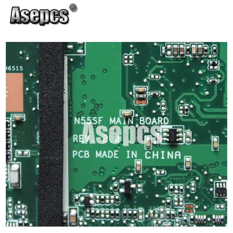 Asepcs N55SF материнская плата для ноутбука For Asus N55SL N55S тест оригинальная