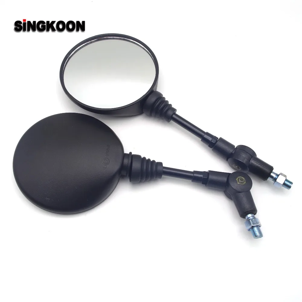 

Universal 10mm Motorcycle Rearview Mirrors Black Scooter Moto Side Mirrors FOR Yamaha tmax 530 500 mv agusta honda dio cb650f