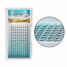 Счастливый цветок Прививка ресницы M TYPE три корни меха норки Поддельные Наращивание ресниц