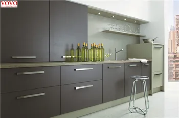 

Gray lacquer kitchen cabinet