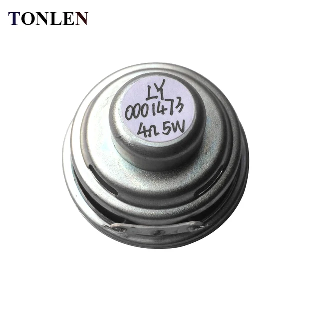 TONLEN 1Pcs 2 inch Full Range Speaker 5 W 4 ohm DIY Portable Bluetooth Speaker Mini Music Speaker 52mm HiFi Rubber Side Speakers