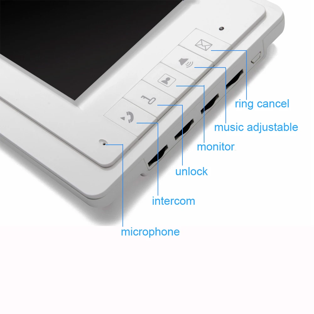 (1 компл.) видеодомофоны домашний сад Улучшение телефон двери 7 ''Мониторы с rfid-карты разблокировать релиз Функция дверной звонок Системы