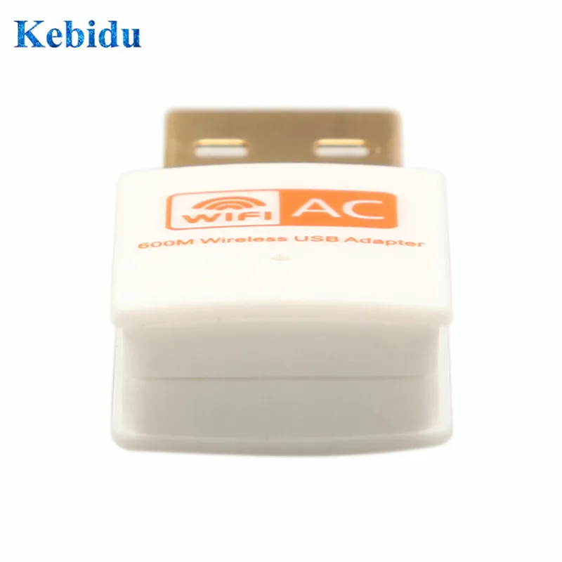 KEBIDU Двухдиапазонный 600 Мбит/с USB WiFi адаптер 2,4 ГГц 5 ГГц антенна Wi-Fi 802.11b/n/g/ac мини беспроводной компьютерный сетевой картоприемник
