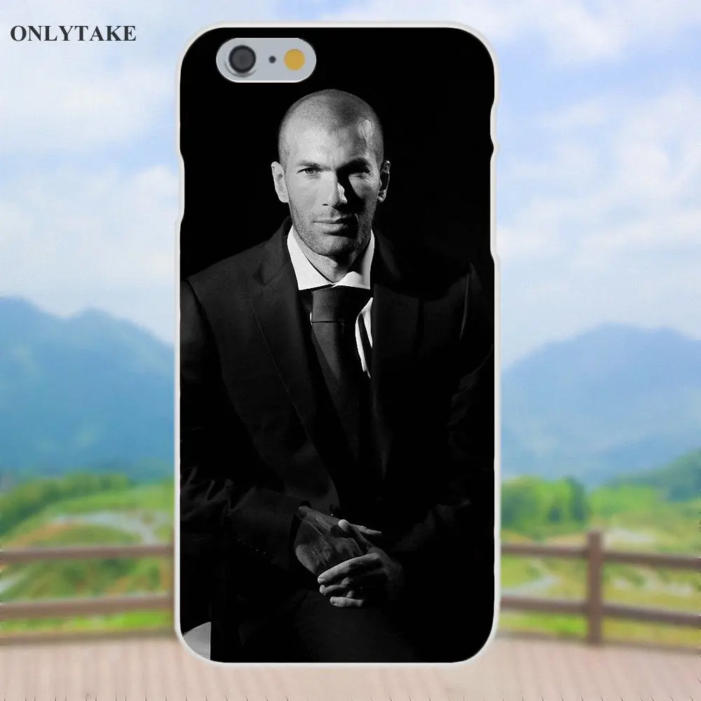 Vvcqod Мягкий ТПУ Coque Zidane футбол для Apple iPhone 4 4s 5 5C SE 6 S 7 8 Plus X Galaxy большое ядро II Prime