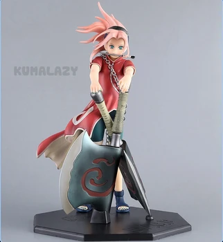 

Anime Naruto Figure Haruno Sakura Uchiha Sasuke Fighting AXE 23CM PVC Action Figure Toy Collection Model Gift