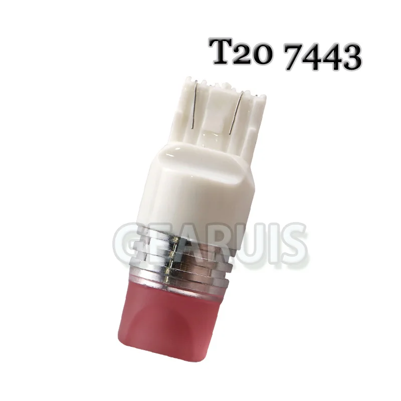 100 шт. W21W T20 7443 580 7440 T25 3156 3157 P27W 3D 9 SMD 2835 Светодиодный белый цвет красный, желтый указатель поворота обратный лампы 12 V