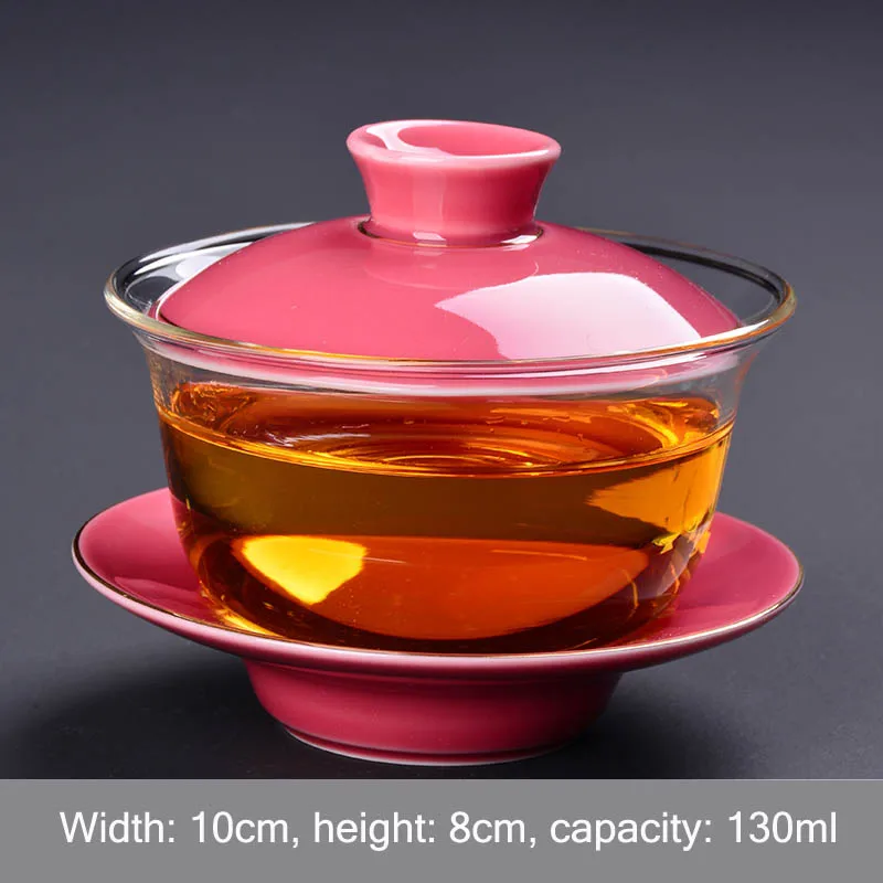 1 шт. 130 мл ручная роспись чаши пиалы для чая Китайский Tureen кунг-фу чайная чаша, Китай Gaiwan Чайник, керамические чайные услуги Tiekuanyin - Цвет: A18
