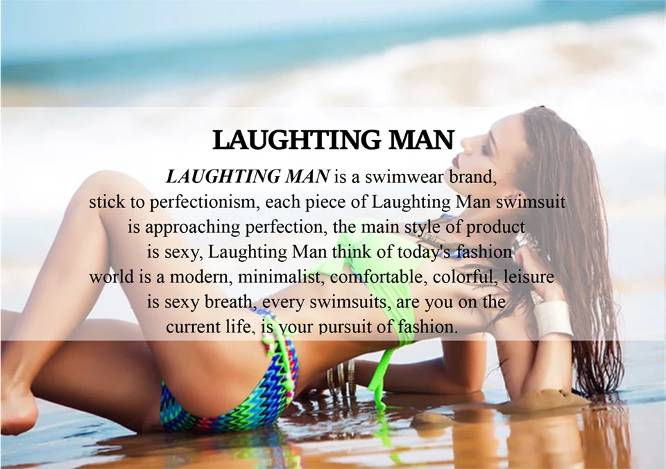 Laughting Man, новинка, бикини для женщин,, сексуальный купальник, бандаж, купальник, женский, с принтом, купальники, боди-бикини, Maillot De Bain