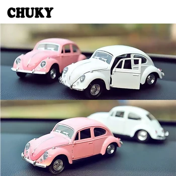 

CHUKY 1pcs Auto Interior Mini Beetle Car Model Bauble Kid Toys Gifts For Toyota CHR Yaris Chevrolet Captiva Lacetti BMW E53 E70