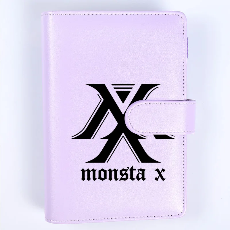 

New Kpop MONSTA X Soft PU Notebook MONSTA X Students Journal MONSTA X Fans Gifts Drop Shipping