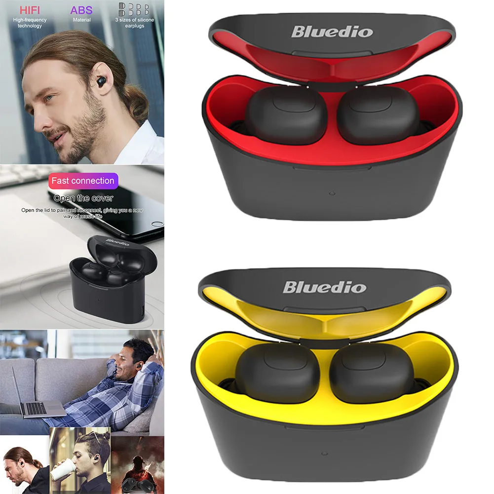 

Bluedio Mini Bluetooth 5.0 Sports Earbuds True Wireless Earphones with Charging Box SD998