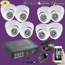 Золотой безопасности 8ch 264.h CCTV DVR Главная охранной Системы, 720 P AHD Камера, день/ночь ИК