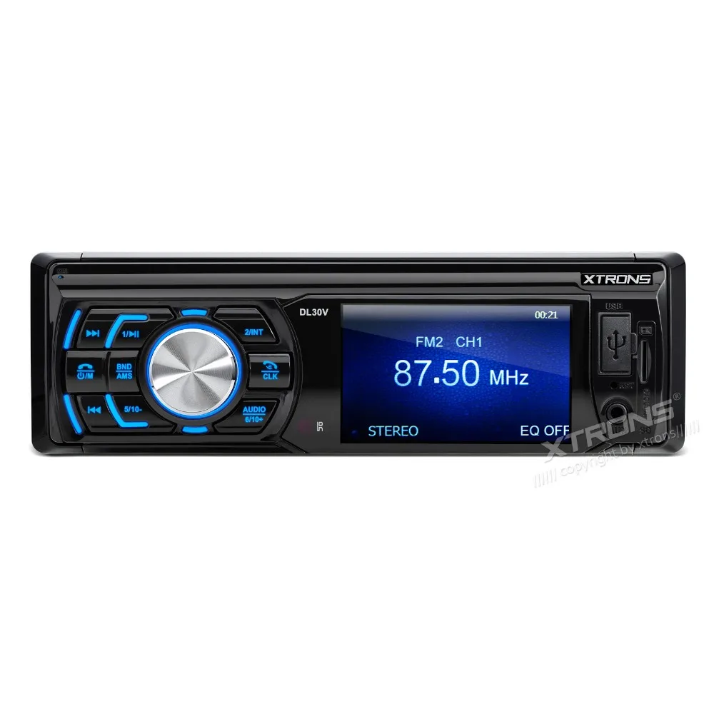 XTRONS 3 дюймовый HD TFT Экран один Din в тире MP3 MP4 720 P видео/FM/USB/SD универсальный