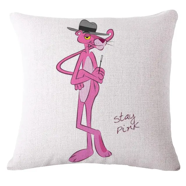 Pink Panther Fashion Cartoon Cushion Cover Home Decor Sofa yastk klf