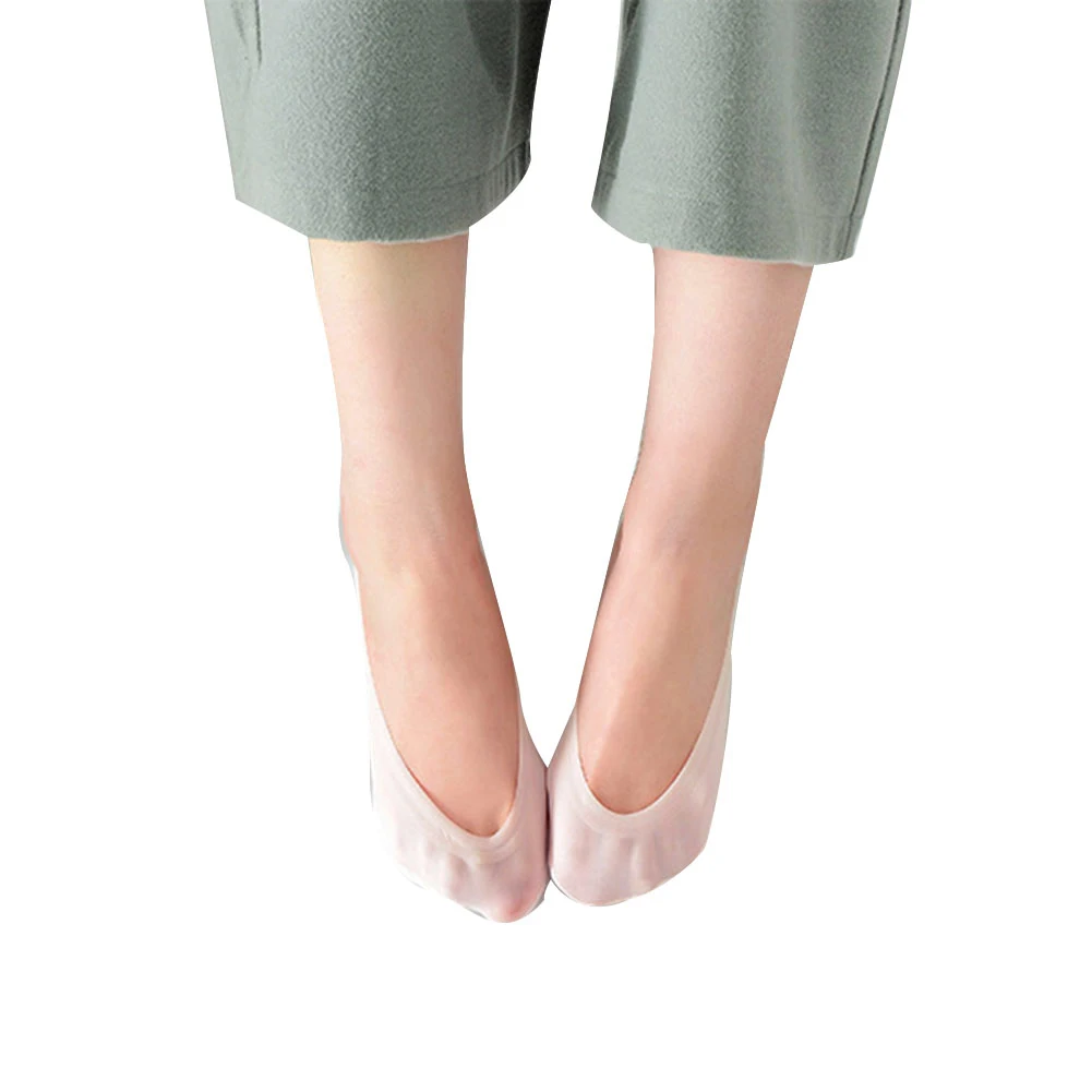 Летние ультратонкие носки; женские короткие тапочки; однотонные невидимые Спортивные балетки; мягкие носки-лодочки; чулочно-носочные изделия - Цвет: Розовый