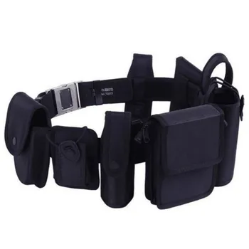 

Men Army Black Tactical Belt Set Multifunctional Security Military Nylon Belts Mens Waist With Buckle Combat Rappelling Belt Set