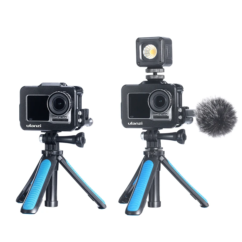 ULANZI OA 1 металлический Vlog клетка для DJI Osmo действие с микрофоном холодной обуви GoPro
