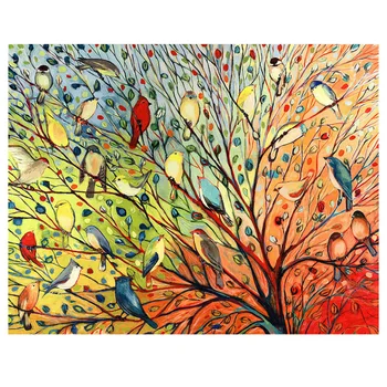 

DIY diamond painting 27 Birds on the tree Diamond embroidery rhinestones painting bird in the tree Diamond mosaic color birds