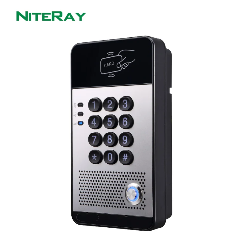 NiteRay Q506 SIP Door Phone Access Control Door Intercom Waterproof IP65 Support PoE