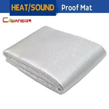 Cawanerl 80 см X 100 см автомобиля внедорожник Крышка звук устойчивостью теплоизоляция Deadener звукопоглащающий коврик Алюминий коврик из Фольги Самоклеящиеся