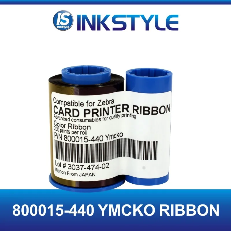 Pack of 2pcs Generic 800015 440 YMCKO Color Ribbon 200 images for Zebra