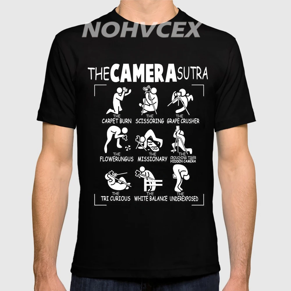 

New Fashion Clothing The CAMERA Sutra T-Shirt Photography Funny Short Sleeve