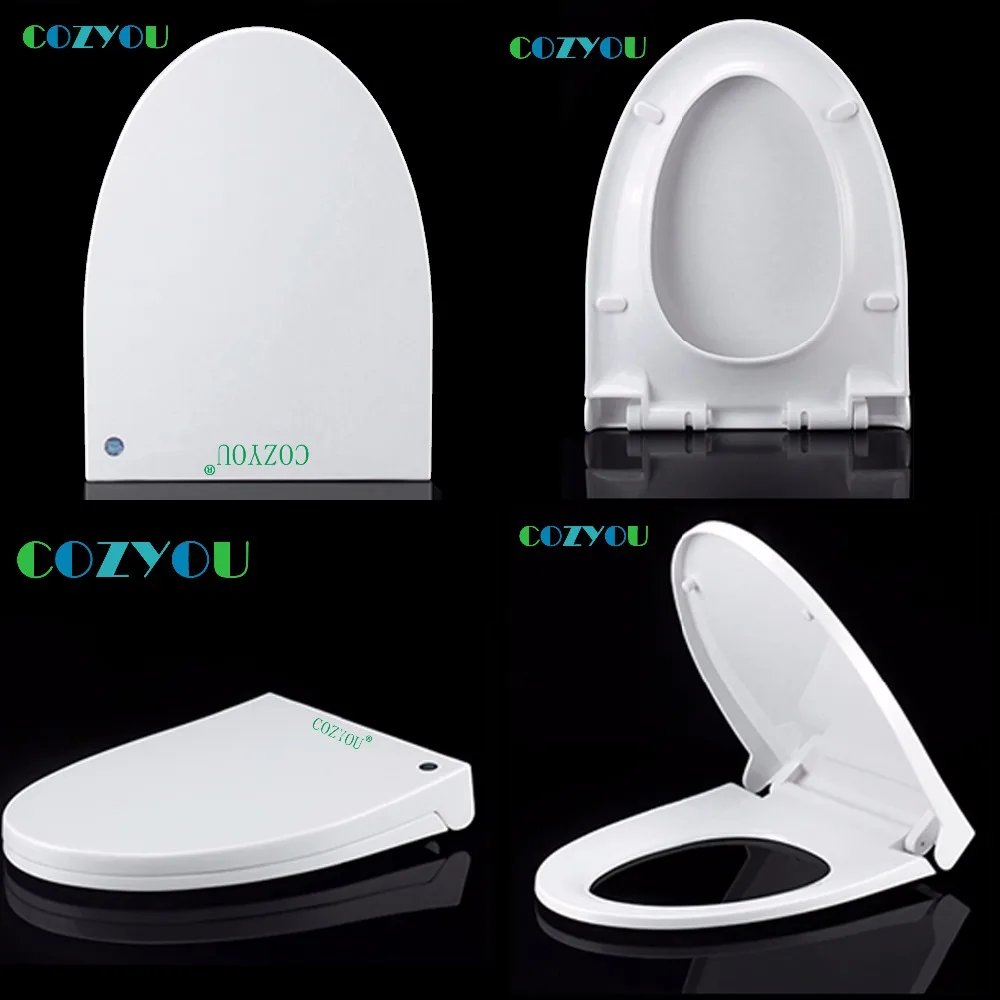 Elongated V PP Toilet seat Slow Close Double button Quick Release