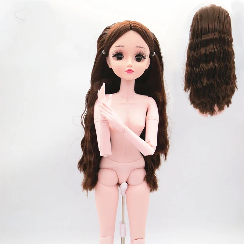 Куклы BJD 1/3 обнаженные куклы 60 см/22 дюйма 17 шарниров макияж парики обувь ручной