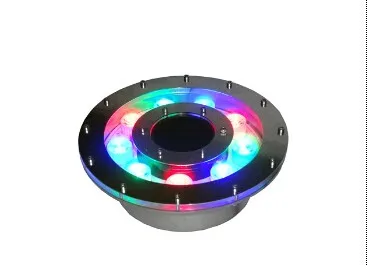 316 нержавеющая сталь RGB красочный фонтан LED освещение DC12V 9 Вт светодиодные лампы под водой IP68 водонепроницаемый ce & rohs 60 шт./лот продвижение