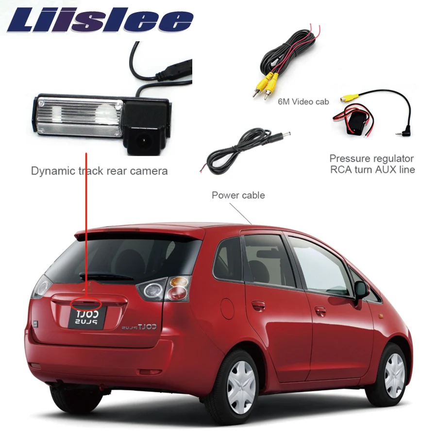Liislee для Mitsubishi Colt Plus камера заднего вида парковочная HD CCD ночное видение|Камера