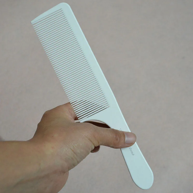 

New White Carbon Comb Hair Style Anti Static Cutting Comb Barber Tool 21.2x4.5x2mm Hair Styling Brush Tool For Beauty