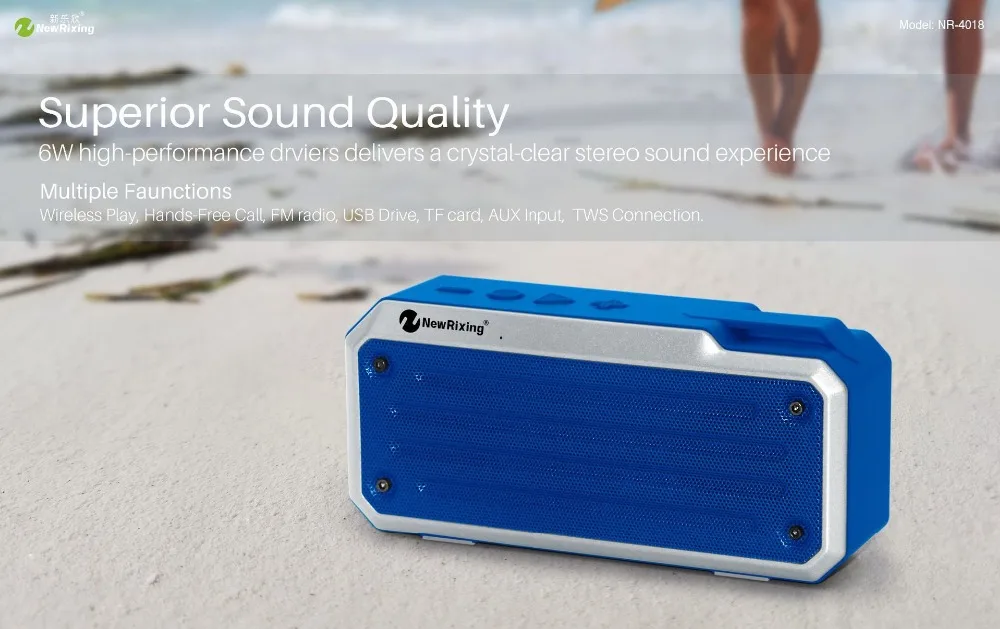 Bluetooth динамик беспроводной портативный стерео звук Супер Бас система TF FM AUX USB музыка аудио воспроизведение с микрофоном для Android iPhone PC