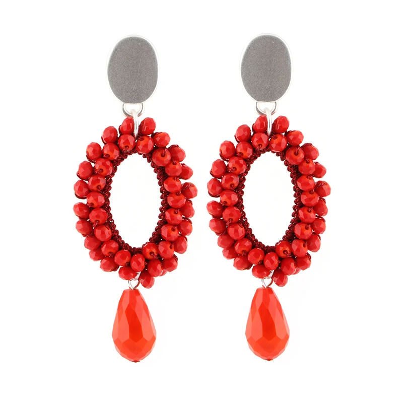 Earrings for woman Red