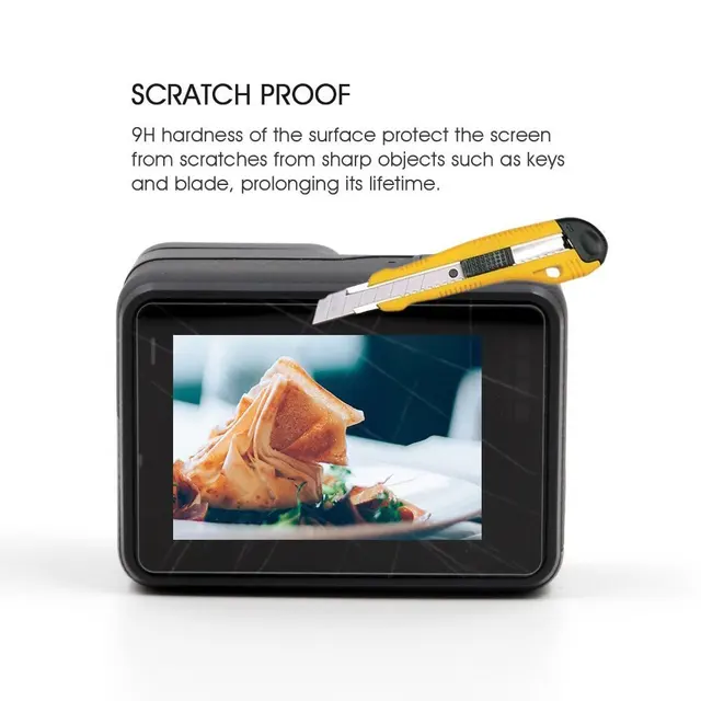 Screen + Lens Tempered Glass Portector Film For GoPro Hero 6 5 GoPro5 Glass Protection film Action Sports Camera Accessories