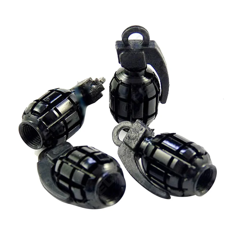 4 unids/set tapa de la válvula de aleación de aluminio del coche tapa del neumático de la mano Thunder Cap filtro de la cubierta del polvo accesorios del coche